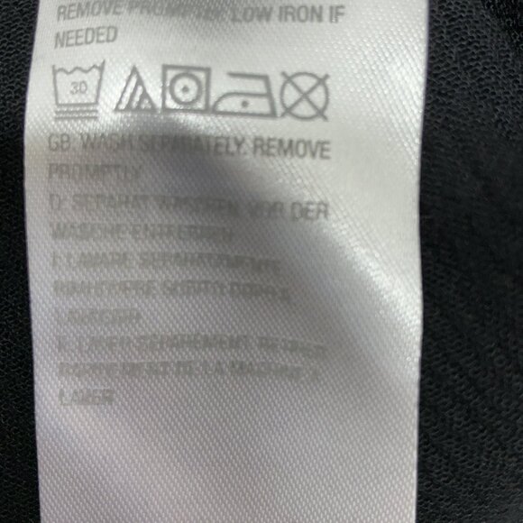 Large Peasant Top Embroidered Details Black/White NWT Susan Graver - Picture 8 of 10